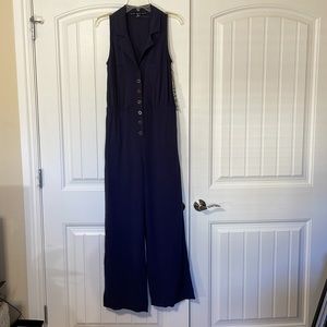 NWT small HYFVE Navy Jumpsuit Navy Blue (P92)